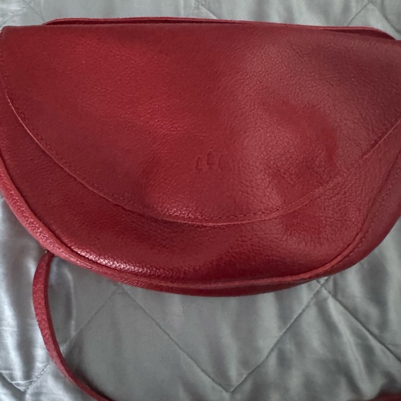 Red Leather Crossbody Bag - Picture 2 of 6